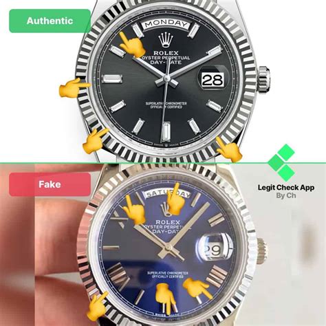 real vs fake rolex day date|homage day date watches.